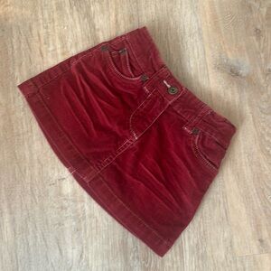Mini Boden Valentines Day Heart Pocket Corduroy Skirt